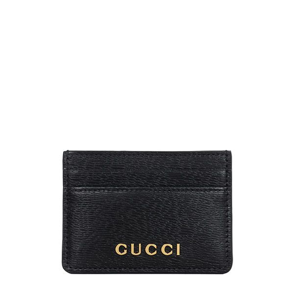 Gucci Black Script Card Wallet 773428