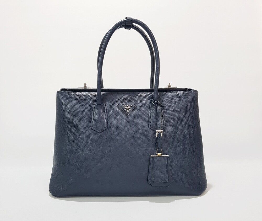 Prada Twin Tote Bag - Navy (SKU: 123456)