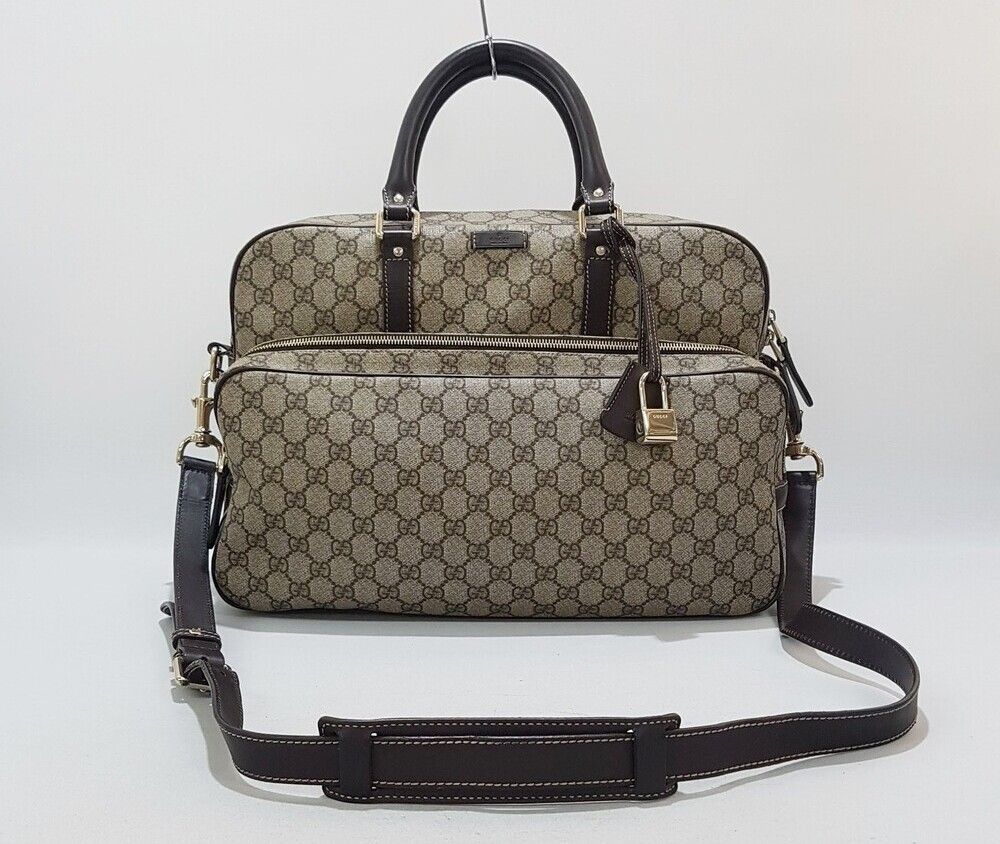 Gucci Supreme Canvas Messenger Bag with GG Logo 2WAY - Brown SKU6563