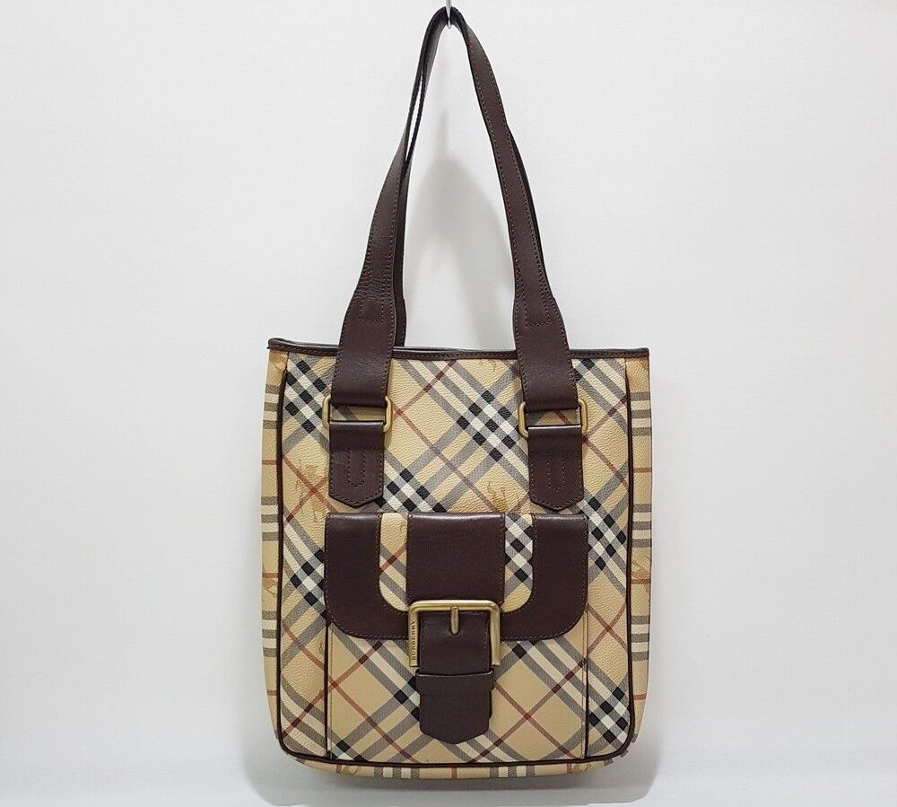 Burberry Buckle Detail Check Shoulder Bag - SKU001