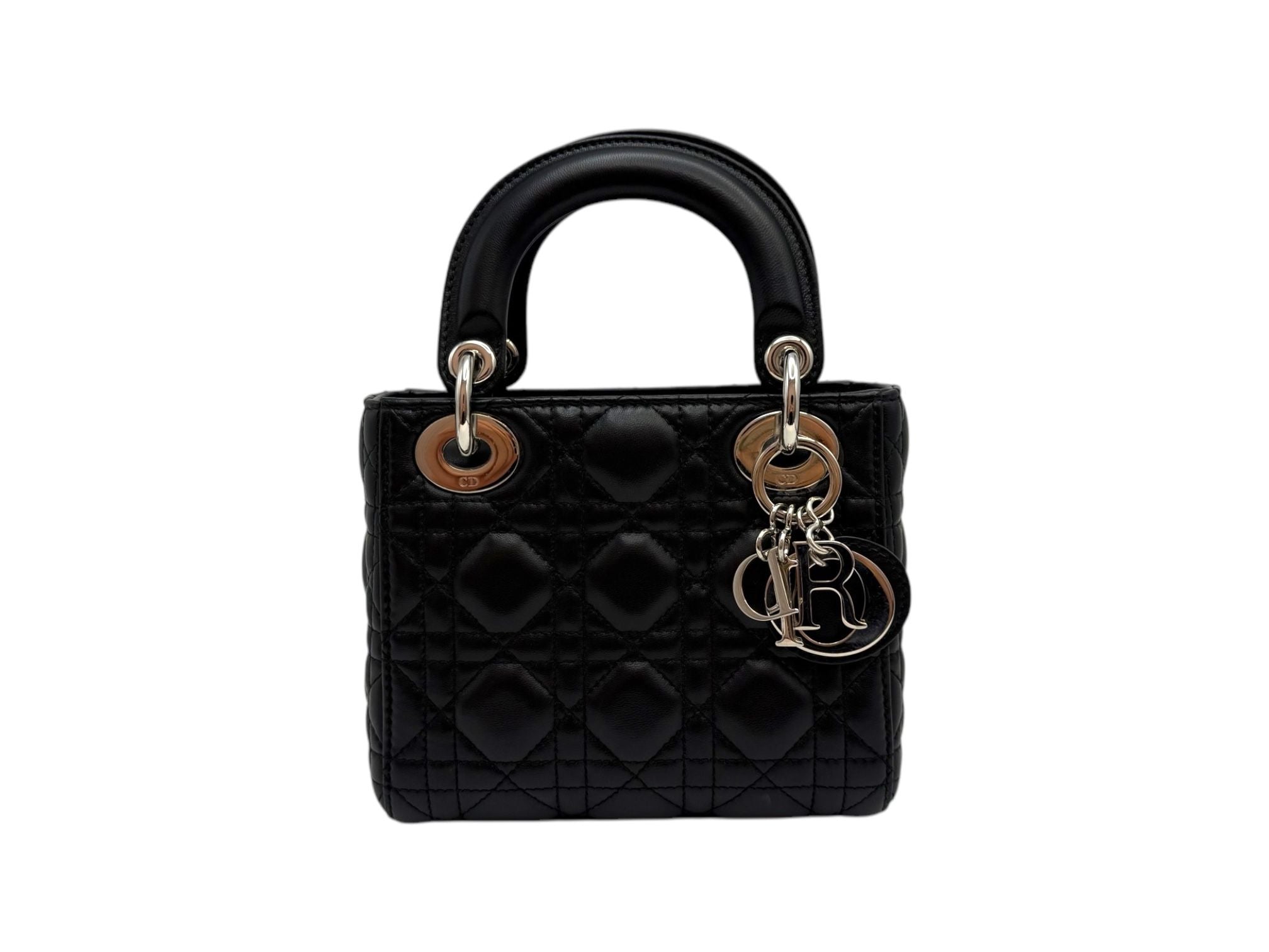 Dior Lady Mini Lambskin Handbag M0505ONGE_M900