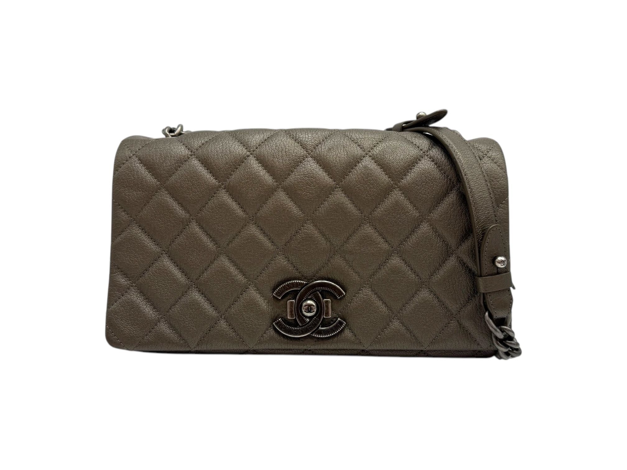 CHANEL Metallic Quilted Flap Shoulder Bag - Seasonal Collection SK-21