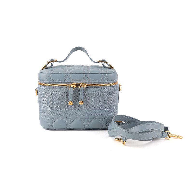 Dior Blue Travel Small Vanity Tote Bag S5488UNTR 7255505564