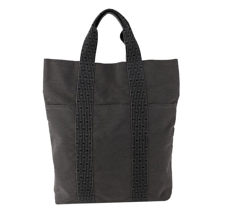 Hermes Canvas Gray Charcoal Tote Bag 7222797906