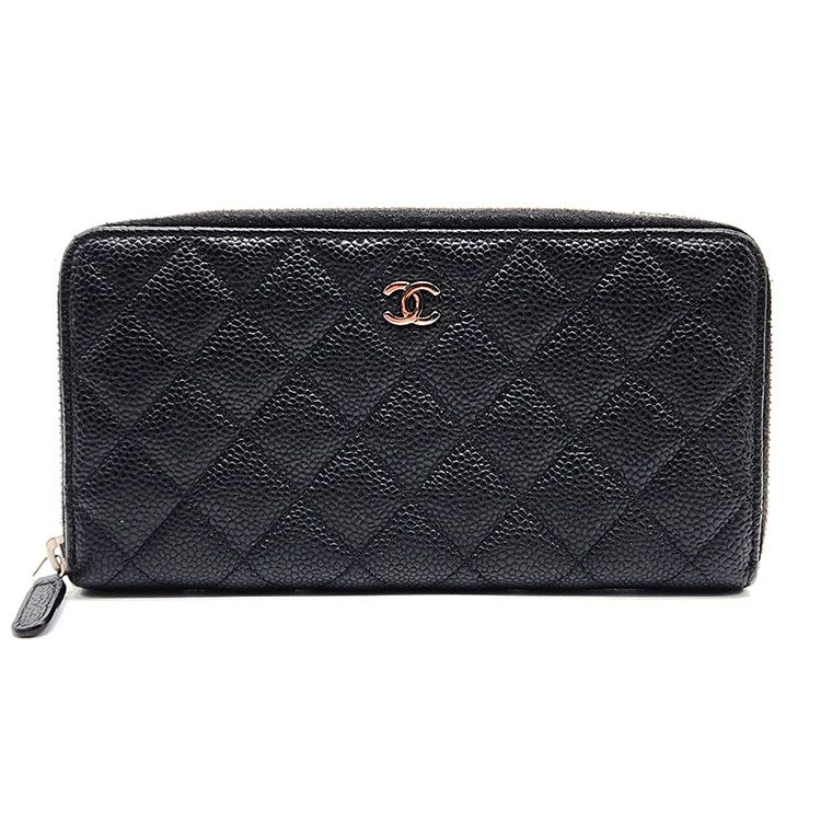 CHANEL Caviar Long Wallet L690422