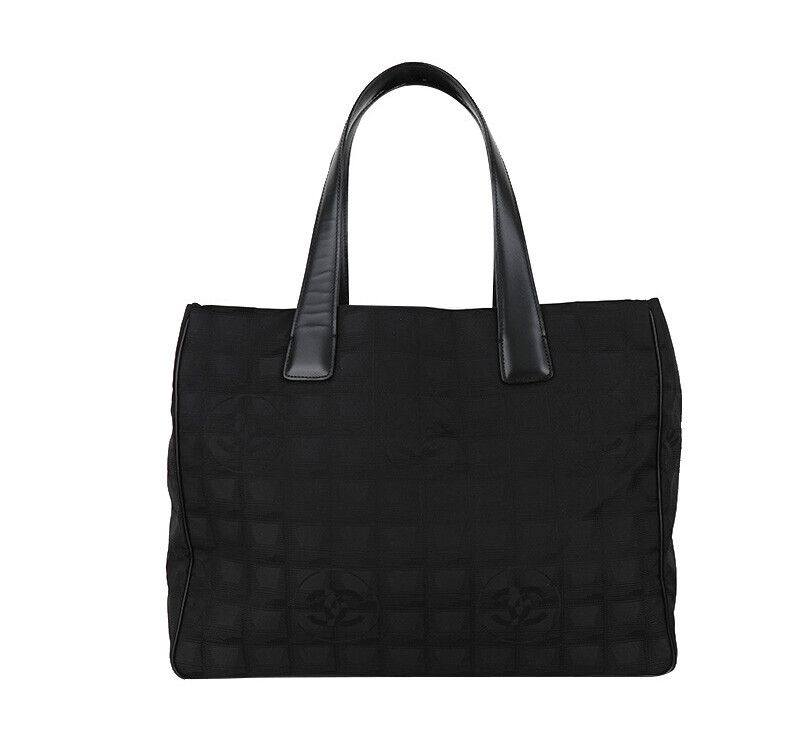 CHANEL Travel Line Tote Bag Black 7223044683