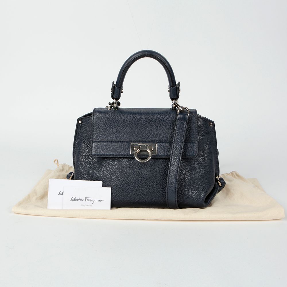 Salvatore Ferragamo Sophia Small Tote Shoulder Bag 21 D356