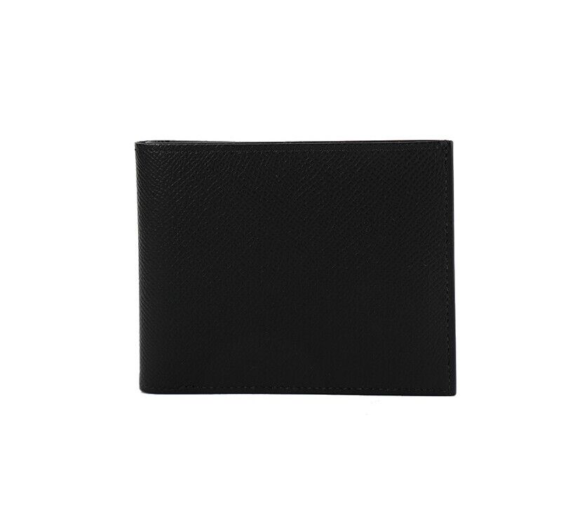 Hermes Black Citizen Twill Compact Wallet with Product Number H0838027221685983