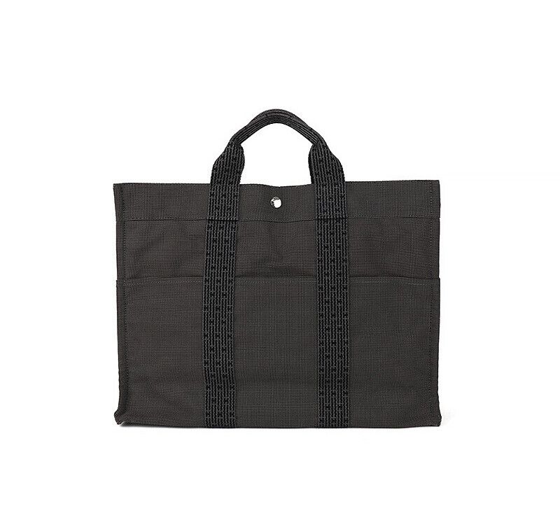 Hermes Flutu MM Canvas Gray Charcoal 7221778213