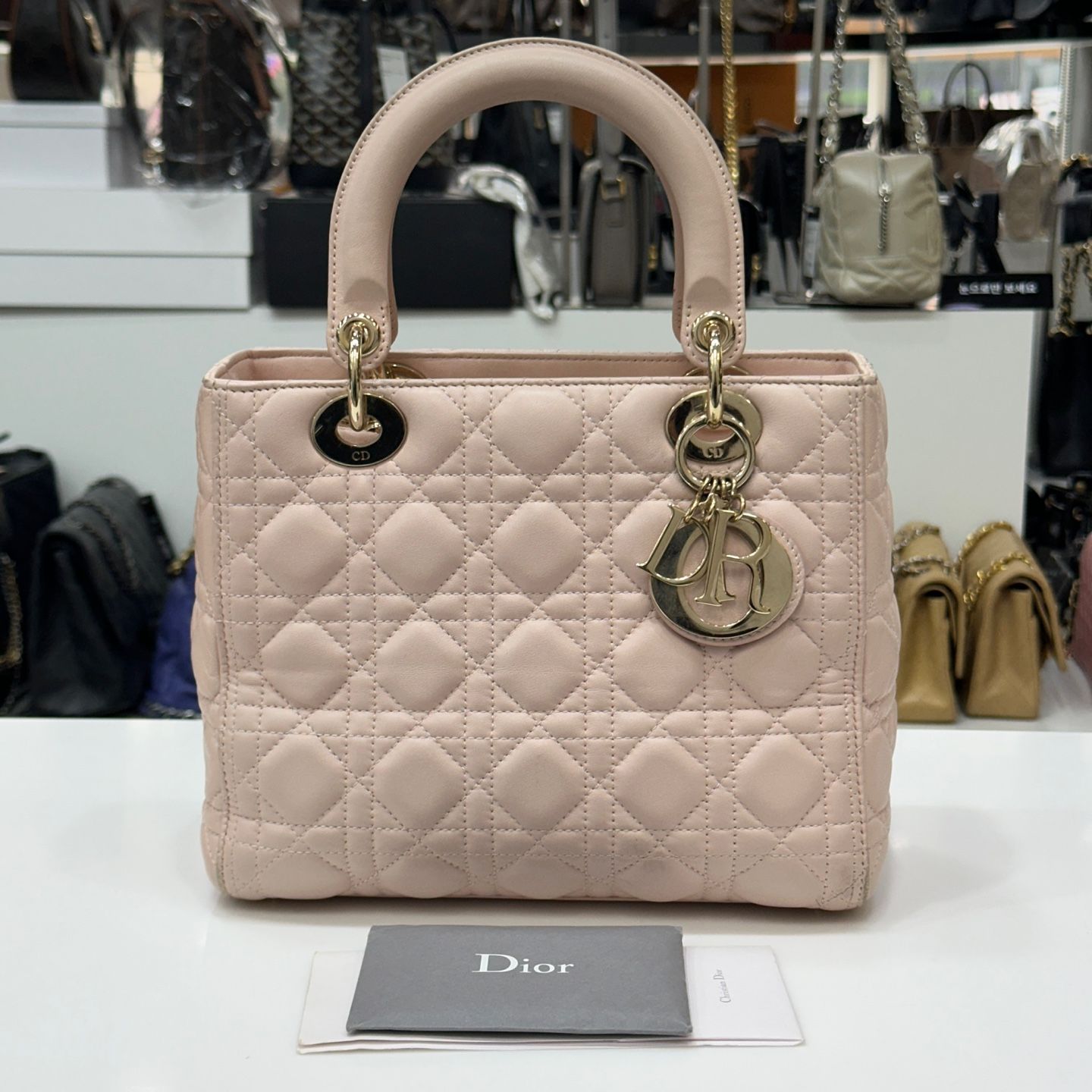 Dior Medium Powder Pink Tote Bag CAL44550