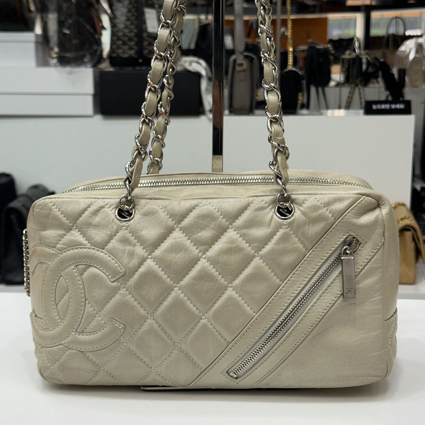 CHANEL Vintage Beige Tote Bag 11th SKU