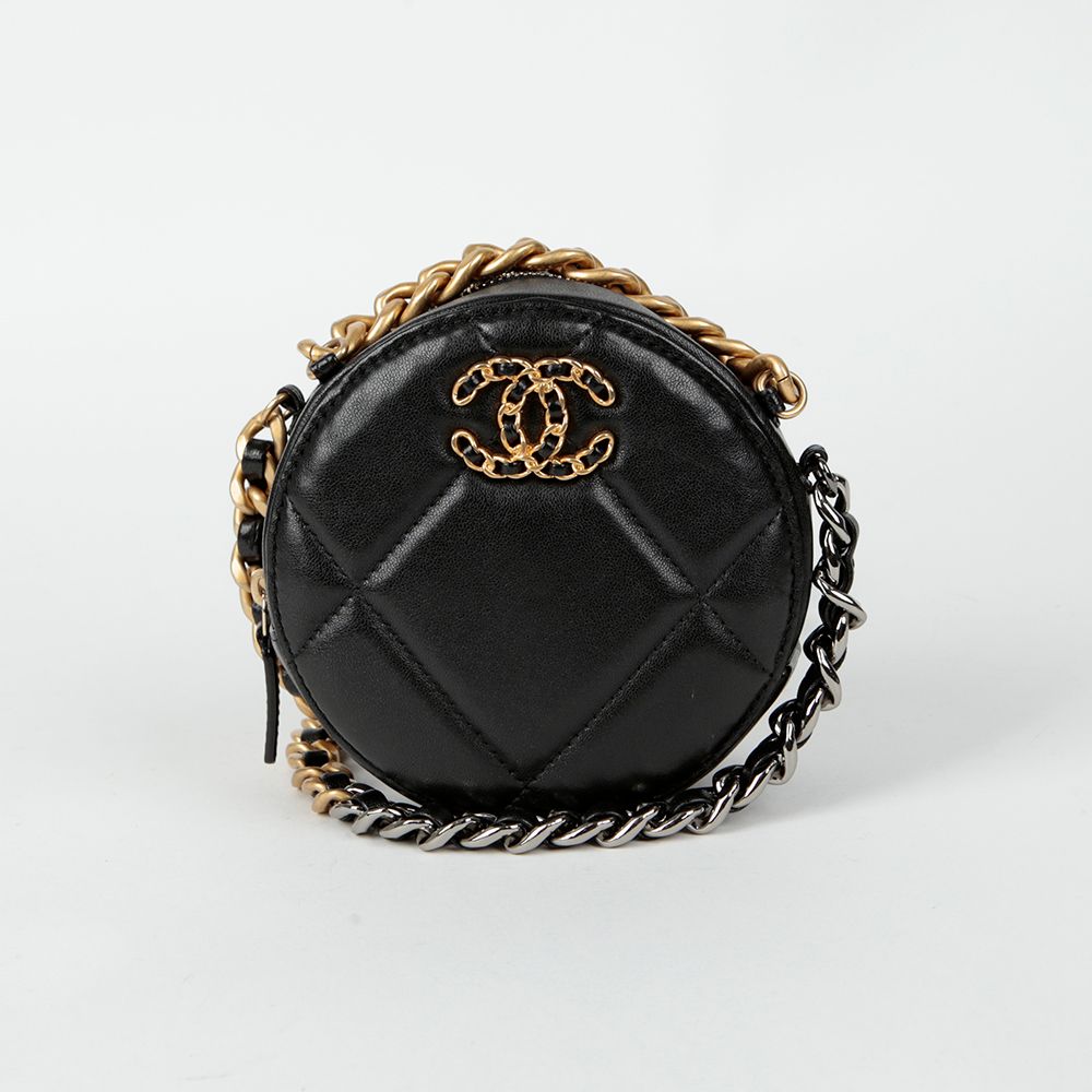 CHANEL Round Mini Chain Shoulder Crossbody Bag AP0945 19