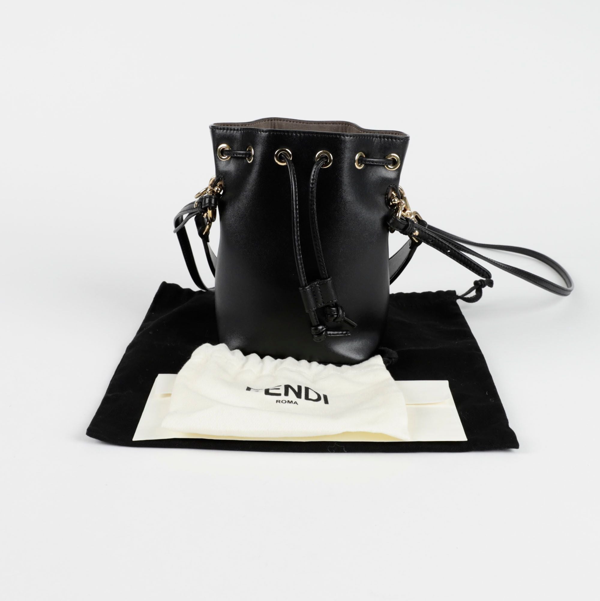 Fendi Montrezo Mini Bucket Tote Shoulder Bag 8BS010