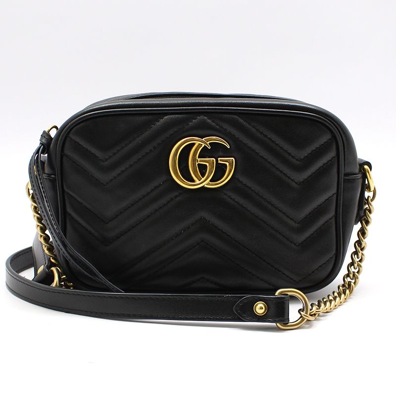 Gucci GG Matelass Mini Crossbody Bag 448065 Black