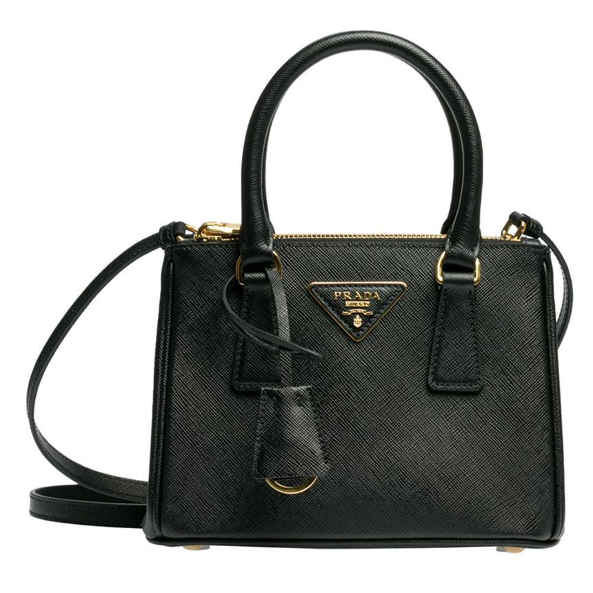 Prada Micro Galeria Bag Black Red 1BA906 NZV F0002 OOX