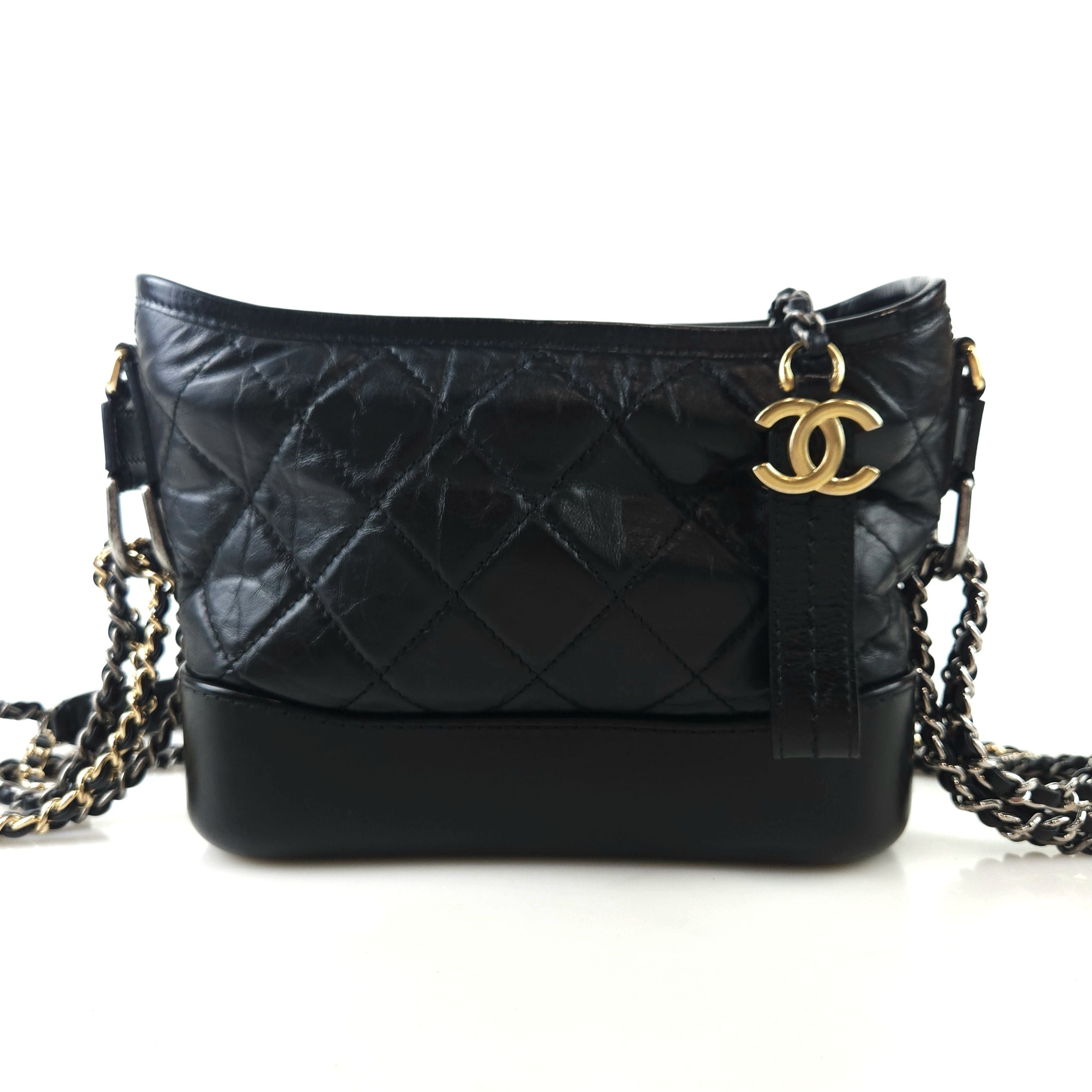 CHANEL Hobo Shoulder Crossbody Bag A91810 9082