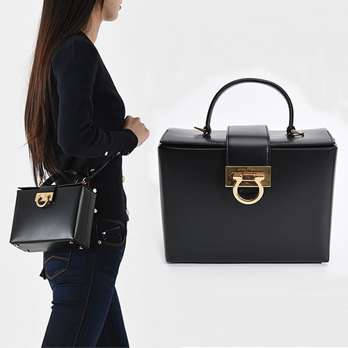 Salvatore Ferragamo Mini Shoulder Bag (Black) - 754427