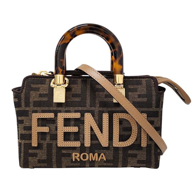 Fendi Mini Boston Bag Small Brown (8BS067 ANX0 F1LMN)