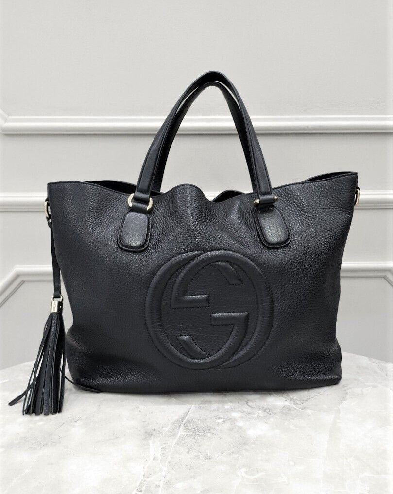 Gucci Big Leather Tassel Tote Bag SKU12345