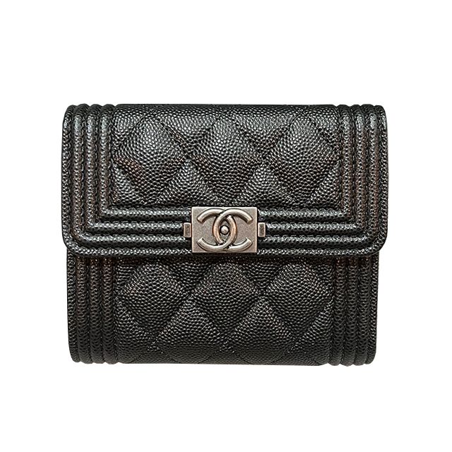 CHANEL Vintage Silver Flap Wallet (A80734 B01489 94305)