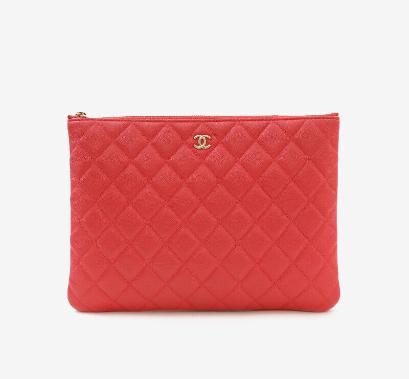 CHANEL Caviar Neodium Clutch Pink 7523531458