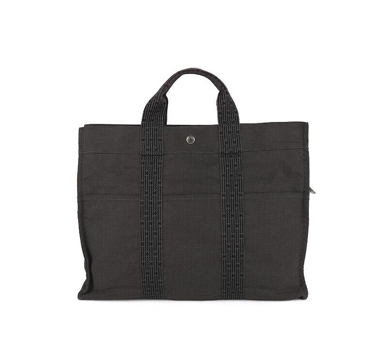 Hermes Furto MM Canvas Gray Charcoal Document Bag 7222746140