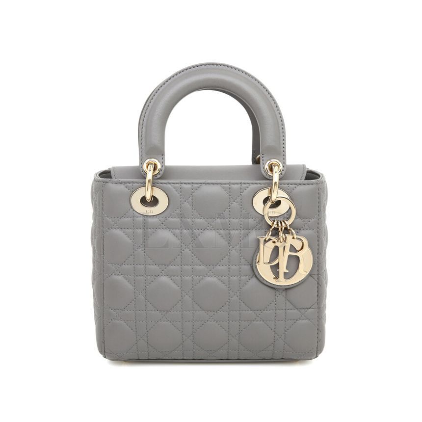 Dior Small Stone Grey Lady Tote Bag - Iconic Design [SKU]