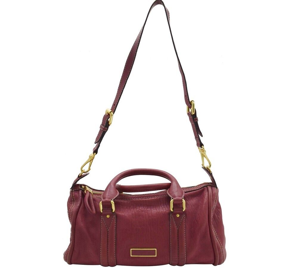 Burberry Pink Leather Two-Way Bag 10480