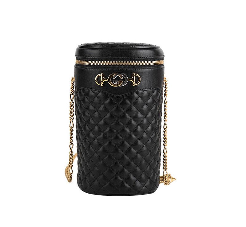 Gucci Chain Belt Shoulder Bag Black 572298