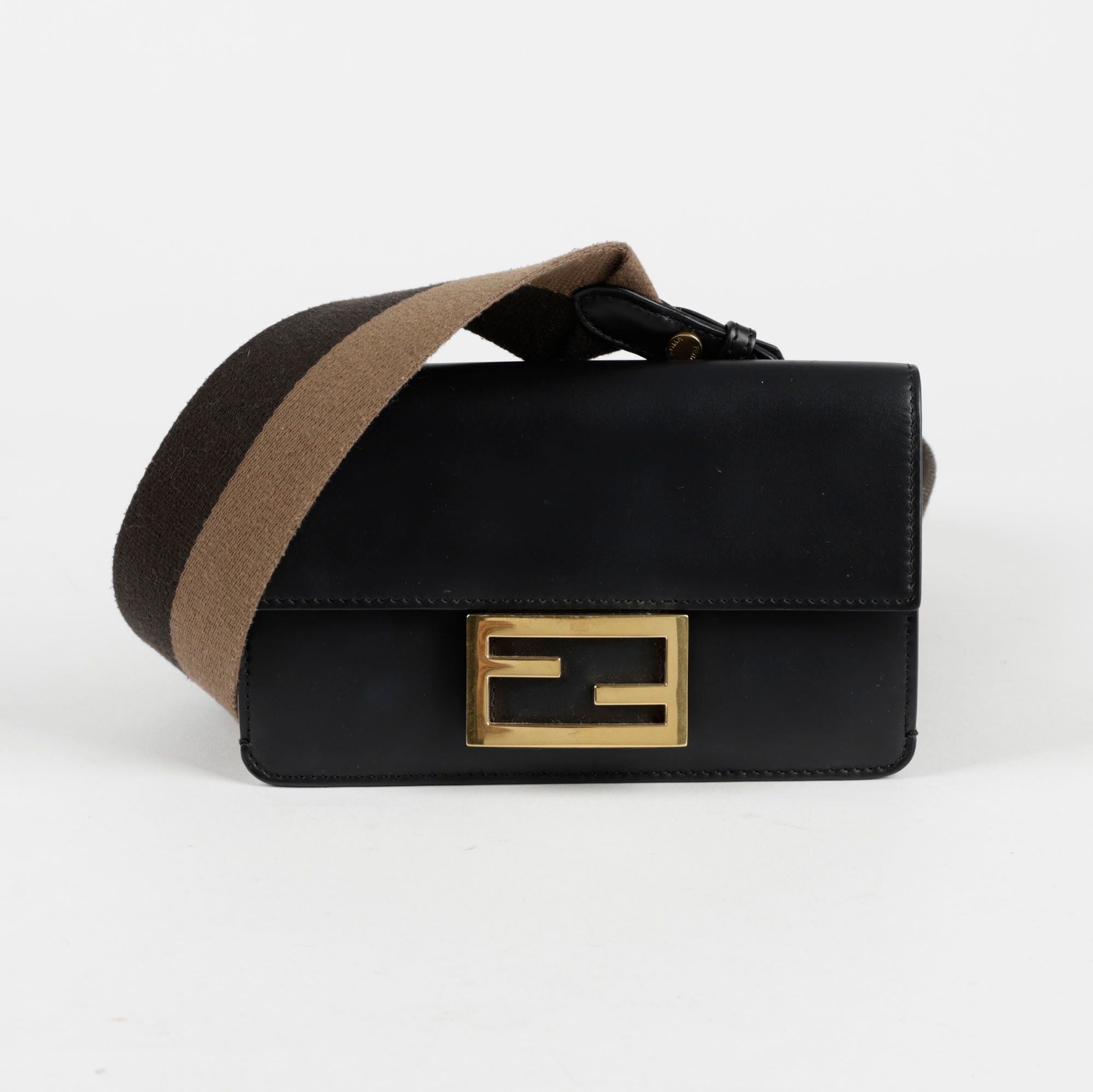 Fendi Mini Shoulder Bag with Baguette Design SKU 8BS039