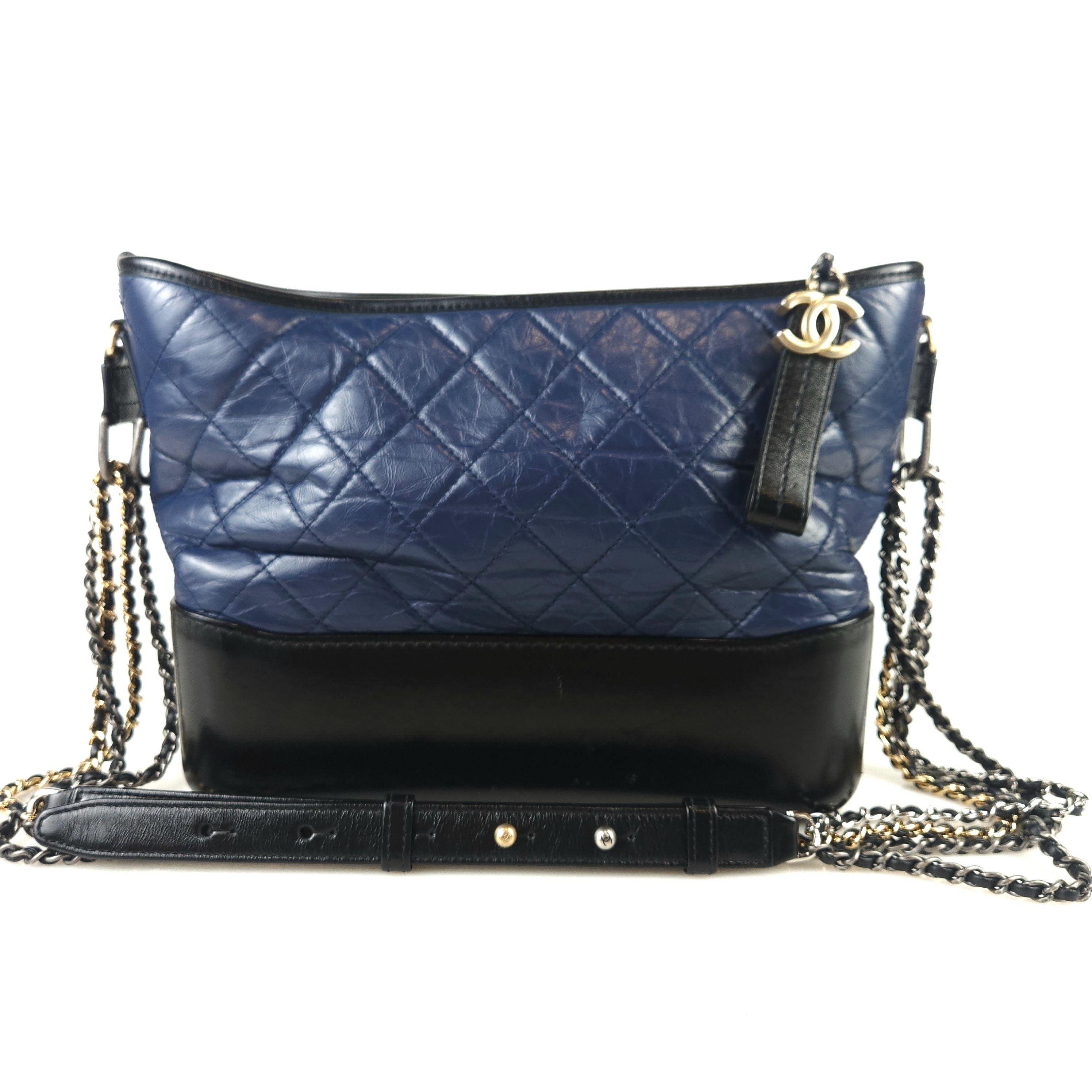 CHANEL Gabrielle Hobo Shoulder Crossbody Bag A93824 9075