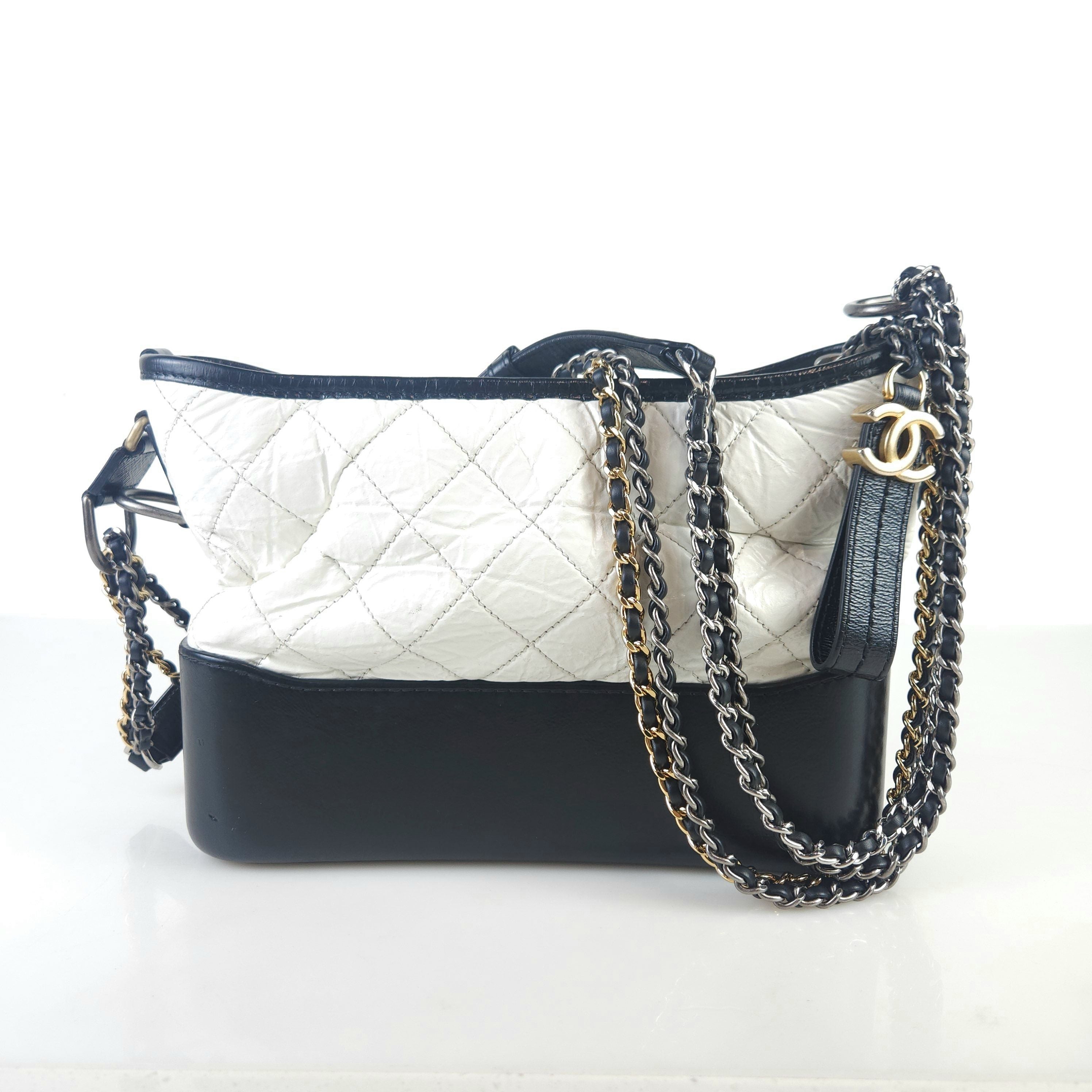 CHANEL Gabrielle Hobo Shoulder Crossbody Bag AS1521 9076
