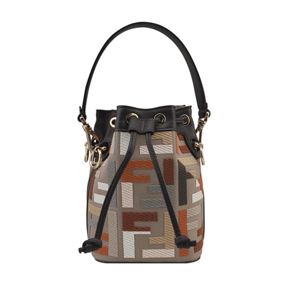 Fendi Canvas Mini Bucket Bag Multicolor 8BS010 APKE F1MB5