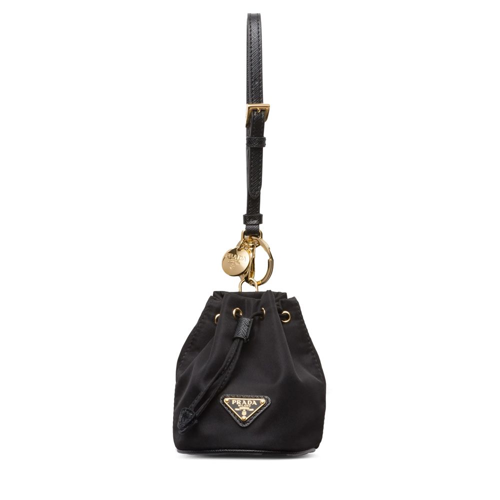 Prada Mini Nylon Pouch Bag Black 1TT202 2DMK F0632