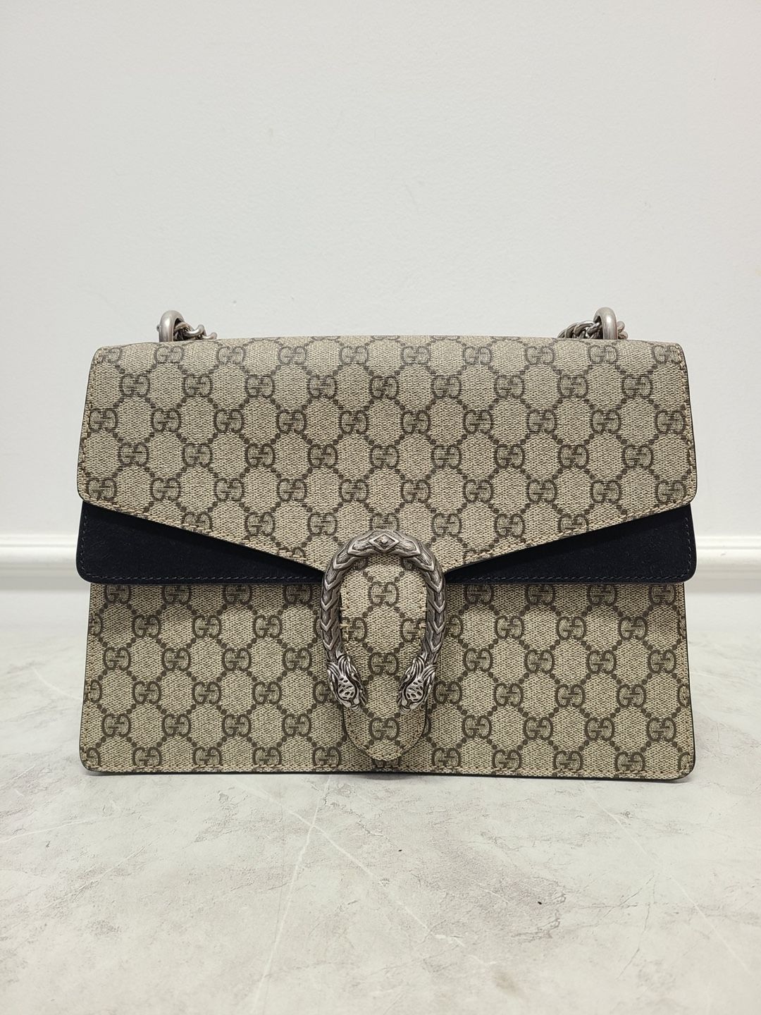 Gucci Supreme Canvas Dionysus Chain Shoulder Bag Medium - SKU