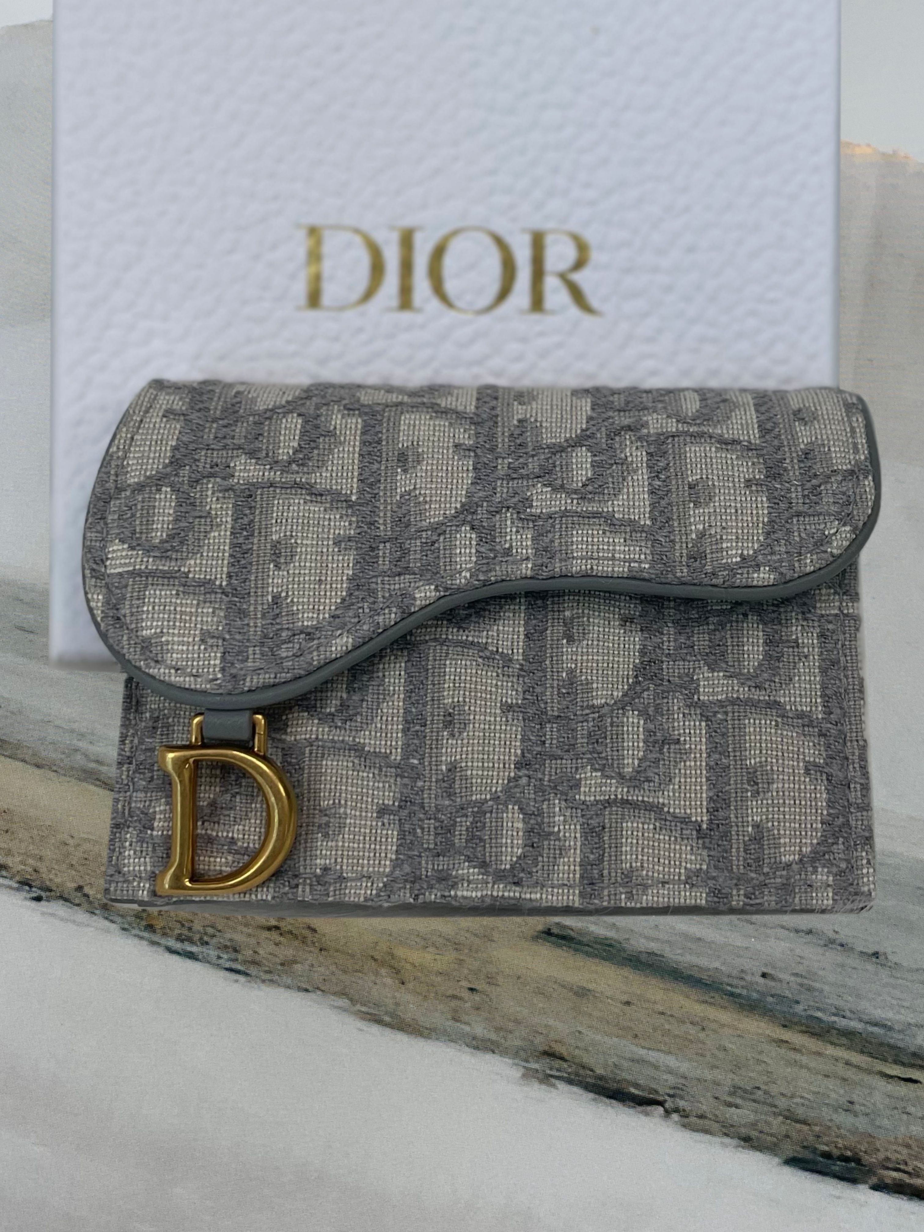 Dior Gray Saddle Card Wallet S5611CTZQ