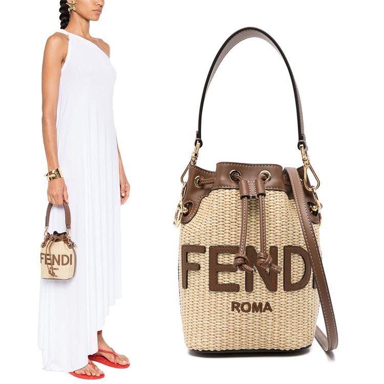 Fendi Mini Bucket Bag with Montreux Logo 8BS093 ANWB (SKU)
