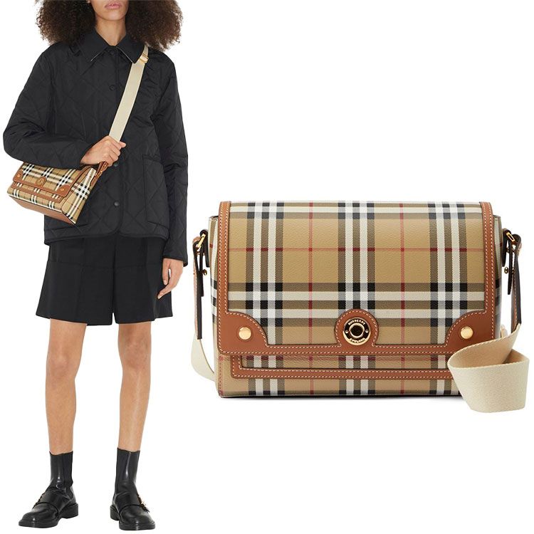 Burberry Crossbody Note Check Bag 8066226