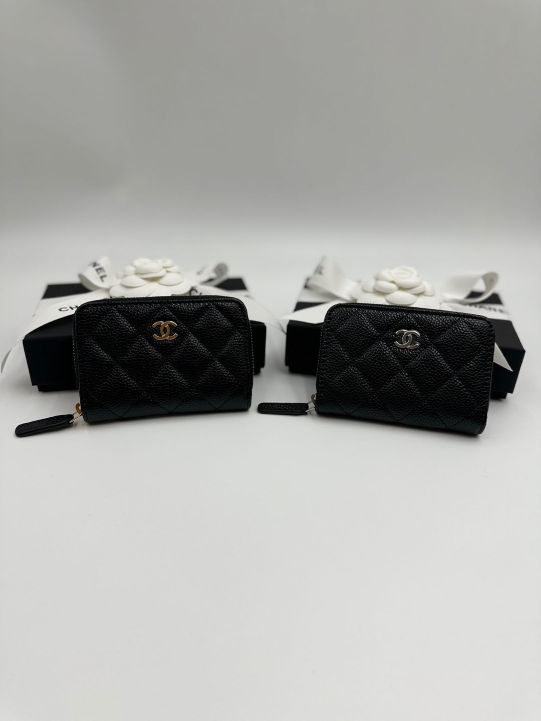 CHANEL Classic Zipper Card Wallet Black AP0216