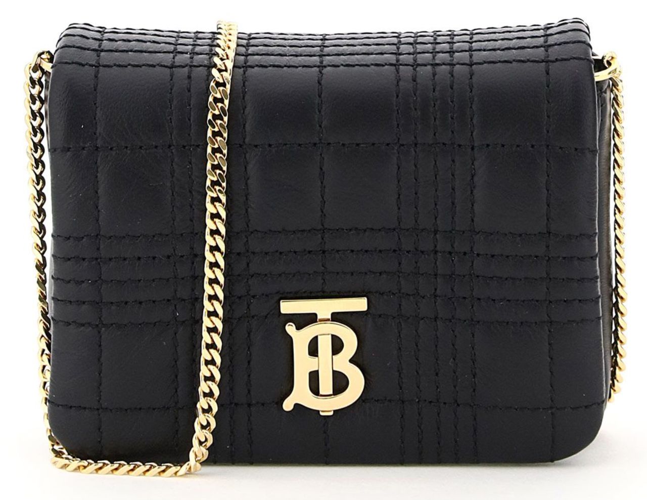 Burberry Mini Quilted Lambskin Rolla Bag - SKU12345