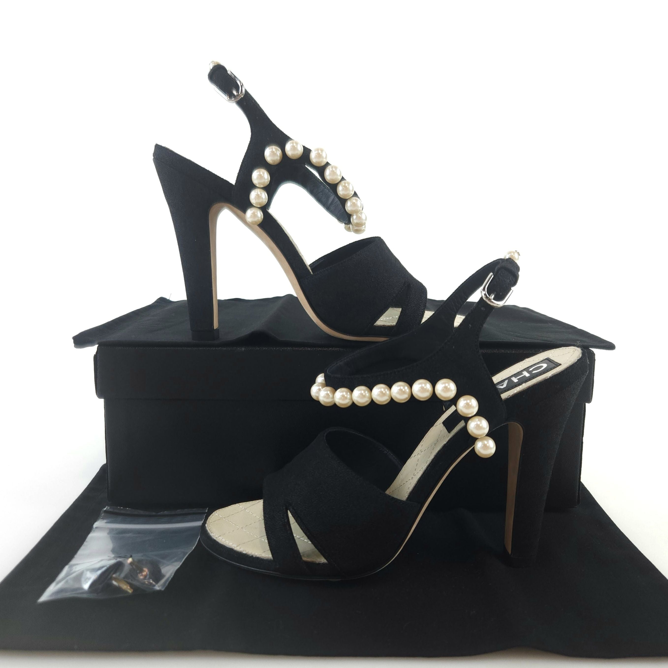 CHANEL Pearl Pump Slingback G29835 8989