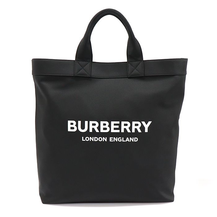 Burberry Black Nylon Logo Print ARTIE Tote Bag 8026233