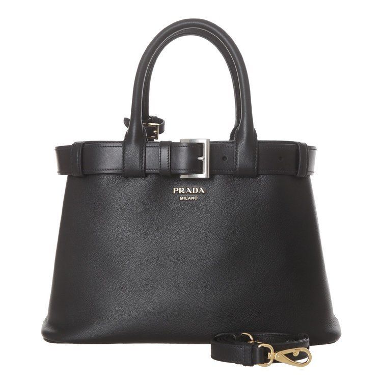 Prada Medium Leather Handbag with Buckle Belt (SKU: 1BA434 V OBO 2CY9 F0002)