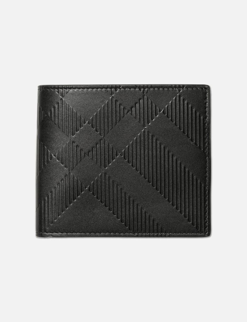 Burberry Embossed Check Bifold Wallet 8103992