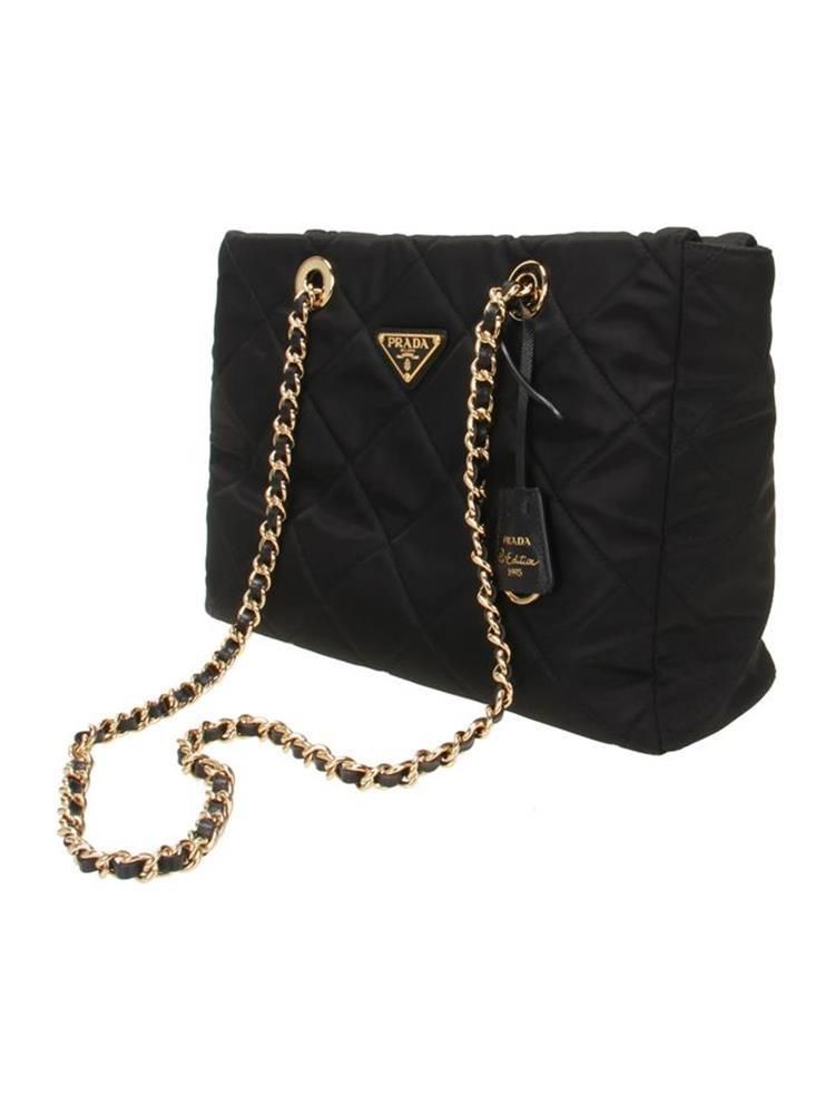 Prada 1995 Chain Nylon Tote Bag (SKU: 1BG551 COO 2AOS F0002)