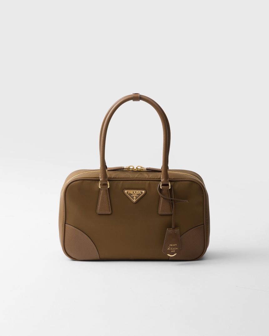 Prada 1978 Medium Nylon Saffiano Two-Handle Bag 1BB115 R064 F0594