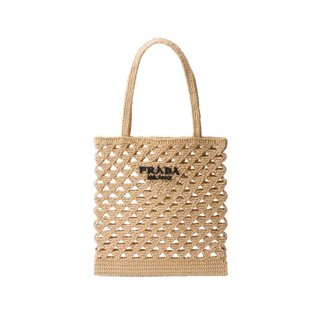 Prada Crochet Tote Bag 1BG493 with Free Option