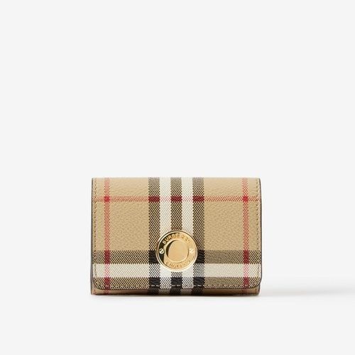 Burberry Detachable Chain Strap Check Card Case 8066057