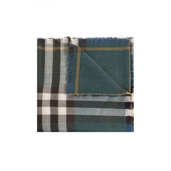 Burberry Reversible Checkered Wool Silk Scarf (Product number: 8084653)