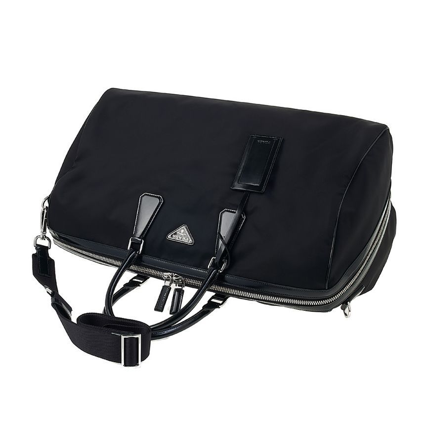 Prada Nylon Brushed Leather Duffel Bag 2VC018 789 F0002